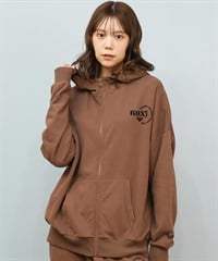 ROXY ロキシー ジップアップ パーカー レディース ロゴ シンプル JIVY ZIP HOODIE RZP254029(BRN-M)