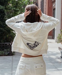 ROXY ロキシー × MANA ジップアップ パーカー レディース ベロア ショート丈 セットアップ対応 ROXY CRUISERS RZP254617T(WHT-M)