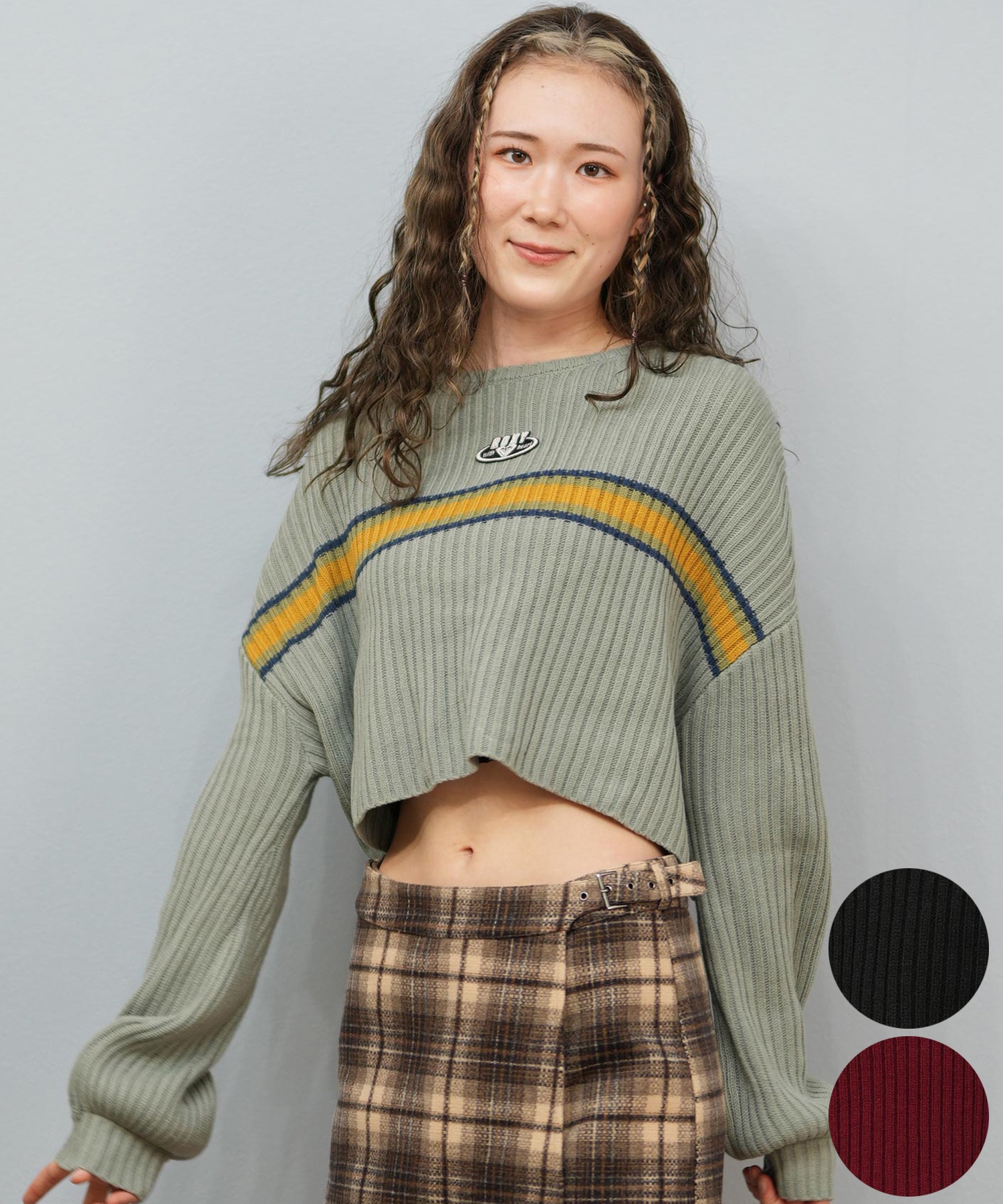 ROXY ロキシー ニット セーター レディース クロップド丈 ショート丈