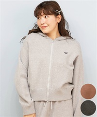 ROXY ロキシー ニット セーター レディース ジップアップフーディー