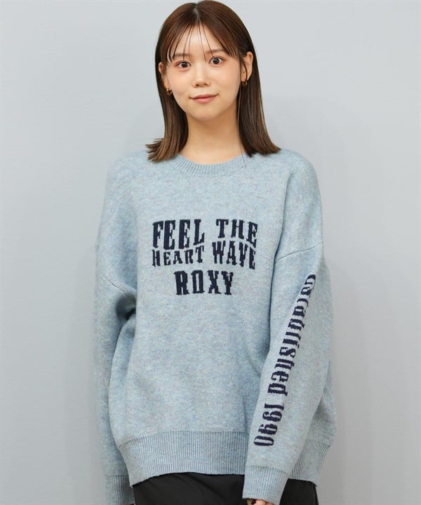 ROXY ロキシー ニット セーター レディース ロゴ FEEL THE HEART WAVE RSR254603T