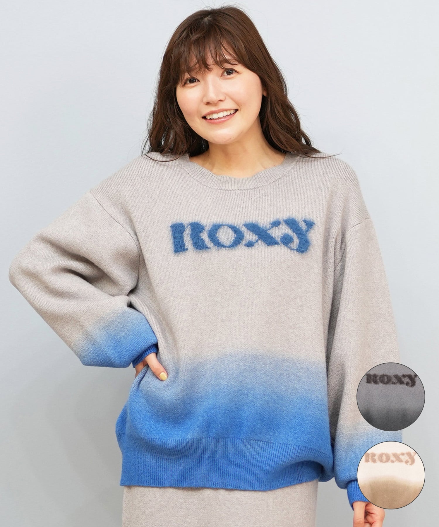 ROXY ロキシー ニット セーター レディース グラデーション ロゴ