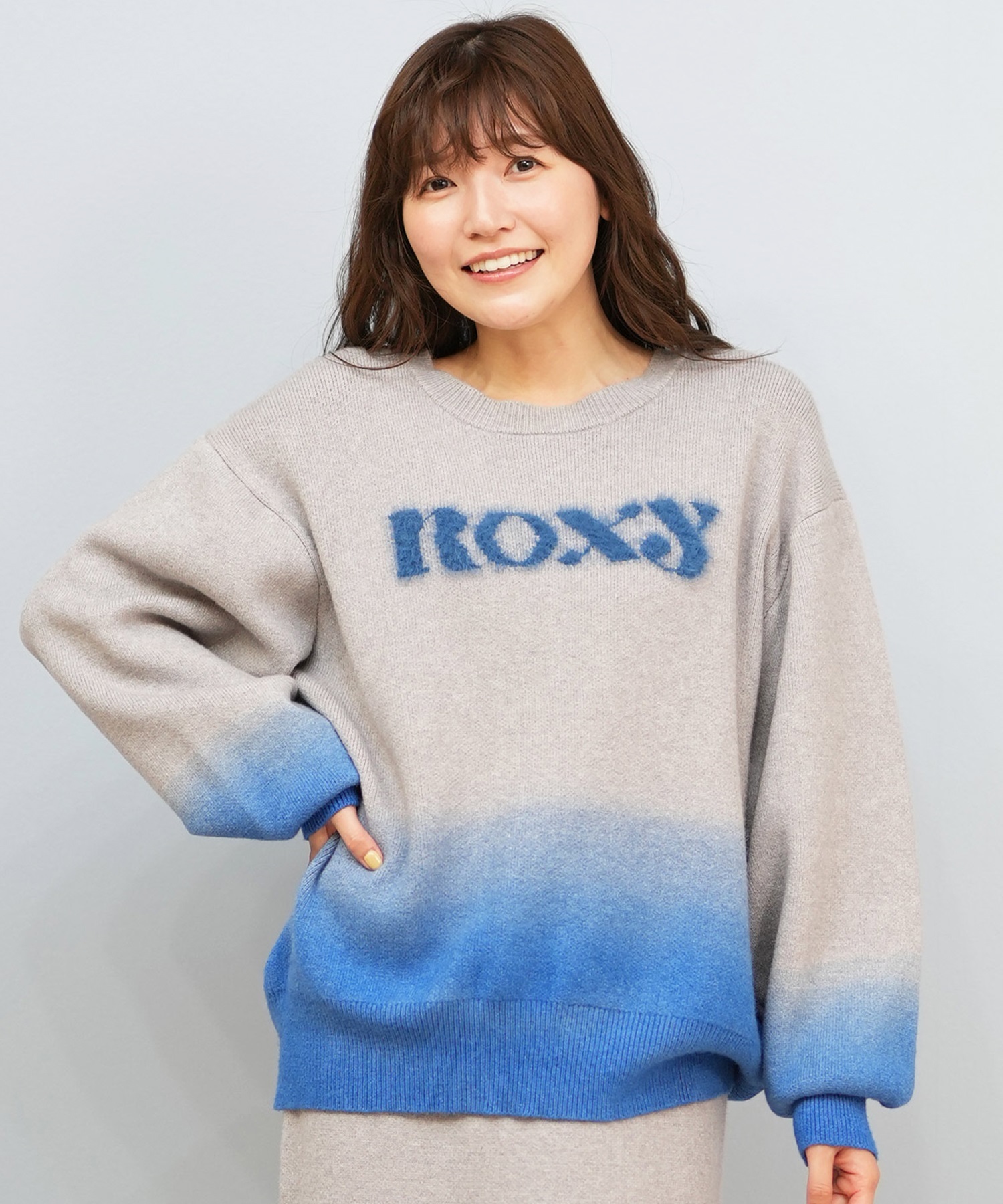 ROXY ロキシー ニット セーター レディース グラデーション ロゴ