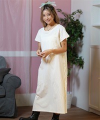ROXY ロキシー ワンピース レディース 半袖 サイドフリンジワンピース LABYRINTH DRESS RDR252031