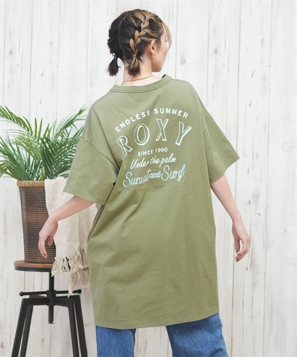 ROXY ロキシー ワンピース レディース Tシャツワンピース 半袖 バックプリント AMAZING PLACES RDR252032