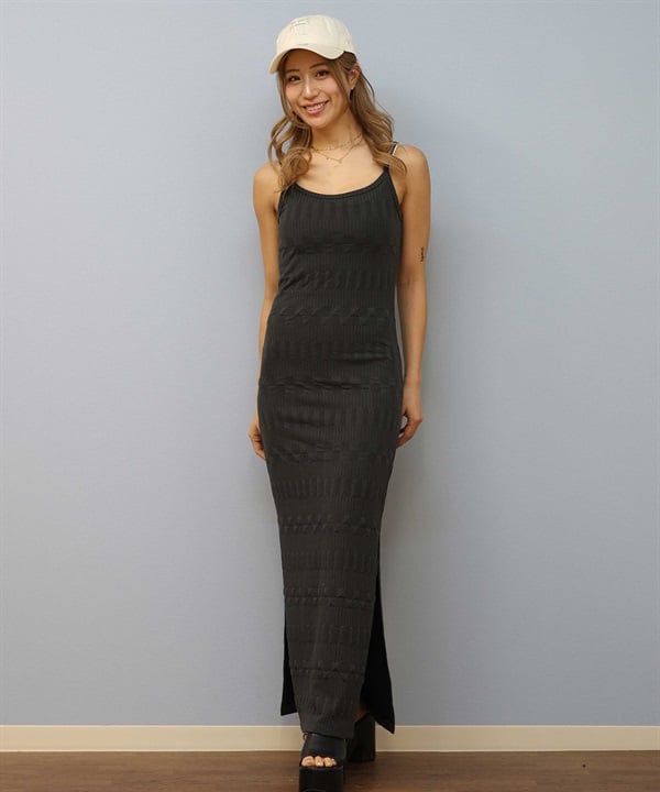 ROXY ロキシー ワンピース レディース ロング丈 ニットキャミワンピース SUGAR SAND MAXI GEO ERJKD03531
