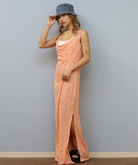 ROXY ロキシー ワンピース レディース ロング丈 キャミワンピース 小花柄 SEMI TROPIC MAXI CRINKLE GRJWD03208