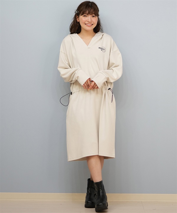 ROXY ロキシー ワンピース レディース シンプル ロゴ フーディー BREEZE DRESS RDR254611M