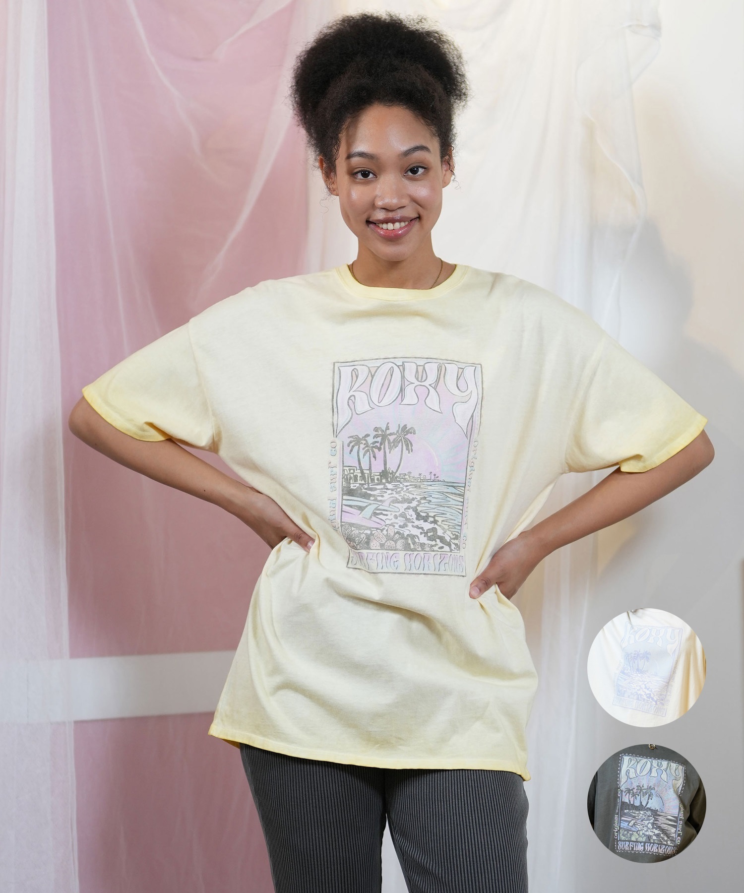 ROXY ロキシー レディース 半袖 Tシャツ ビッグシルエットTシャツ