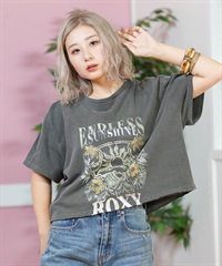 ROXY ロキシー 半袖 Tシャツ レディース フロントプリント クロップド丈 RST251651M(BGR-M)