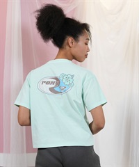 ROXY ロキシー 半袖 Tシャツ レディース バックプリント レトロデザイン ゆったりシルエット RST252042(MIN-M)