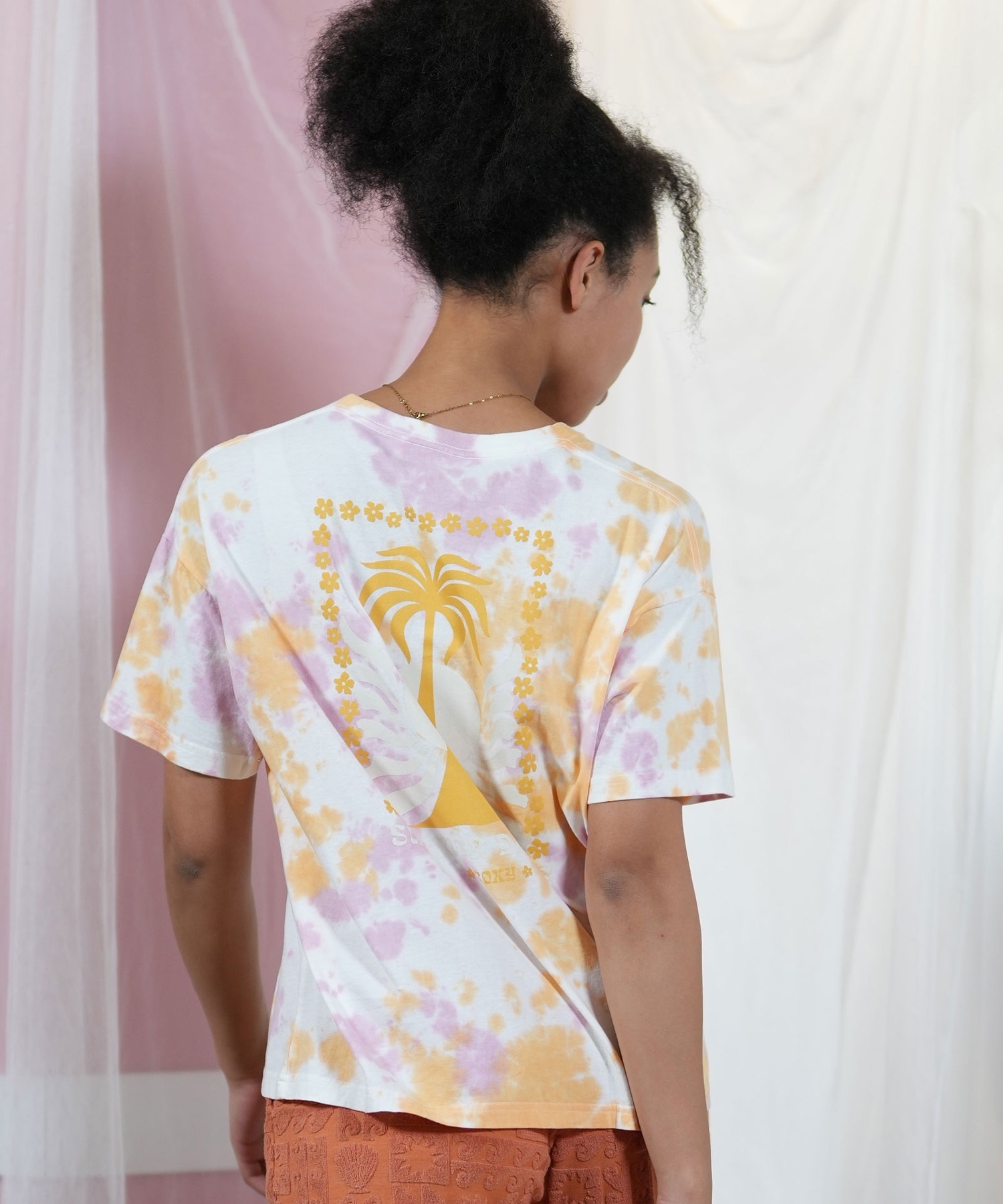ROXY ロキシー 半袖 Tシャツ レディース タイダイ柄 バック ROXY ロキシー 半袖 Tシャツ レディース タイダイ柄 バック
