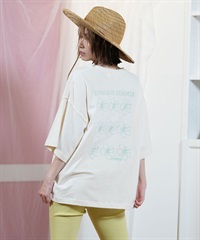 ROXY ロキシー 半袖 Tシャツ レディース バックデザイン オーバーサイズ ONE MORE RST252046(NAT-M)
