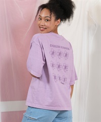 ROXY ロキシー 半袖 Tシャツ レディース バックデザイン オーバーサイズ ONE MORE RST252046(LAV-M)