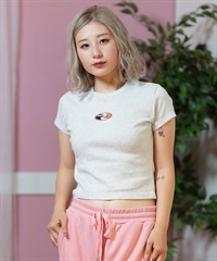 ROXY ロキシー 半袖 Tシャツ レディース クロップド丈 ショート丈 RST252058(HER-M)