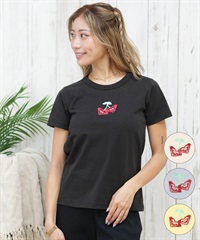 ROXY ロキシー 半袖 Tシャツ レディース ロゴ チェリー ラメ CHERRY CHERRY SS TEE RST252062M