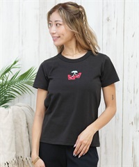ROXY ロキシー 半袖 Tシャツ レディース ロゴ チェリー ラメ CHERRY CHERRY SS TEE RST252062M