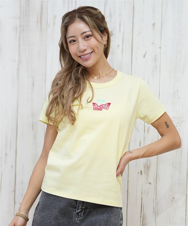 ROXY ロキシー 半袖 Tシャツ レディース ロゴ チェリー ラメ CHERRY CHERRY SS TEE RST252062M