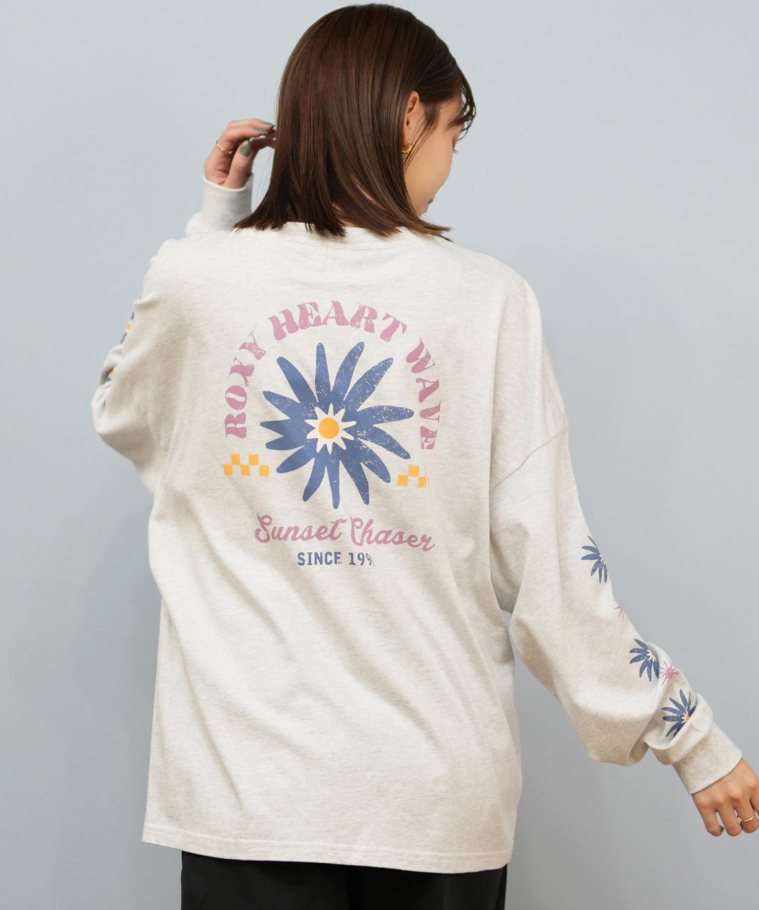 ROXY ロキシー 長袖 Tシャツ ロンT レディース バックプリント ロゴ BELLIS L S TEE RLT254033(HER-S)