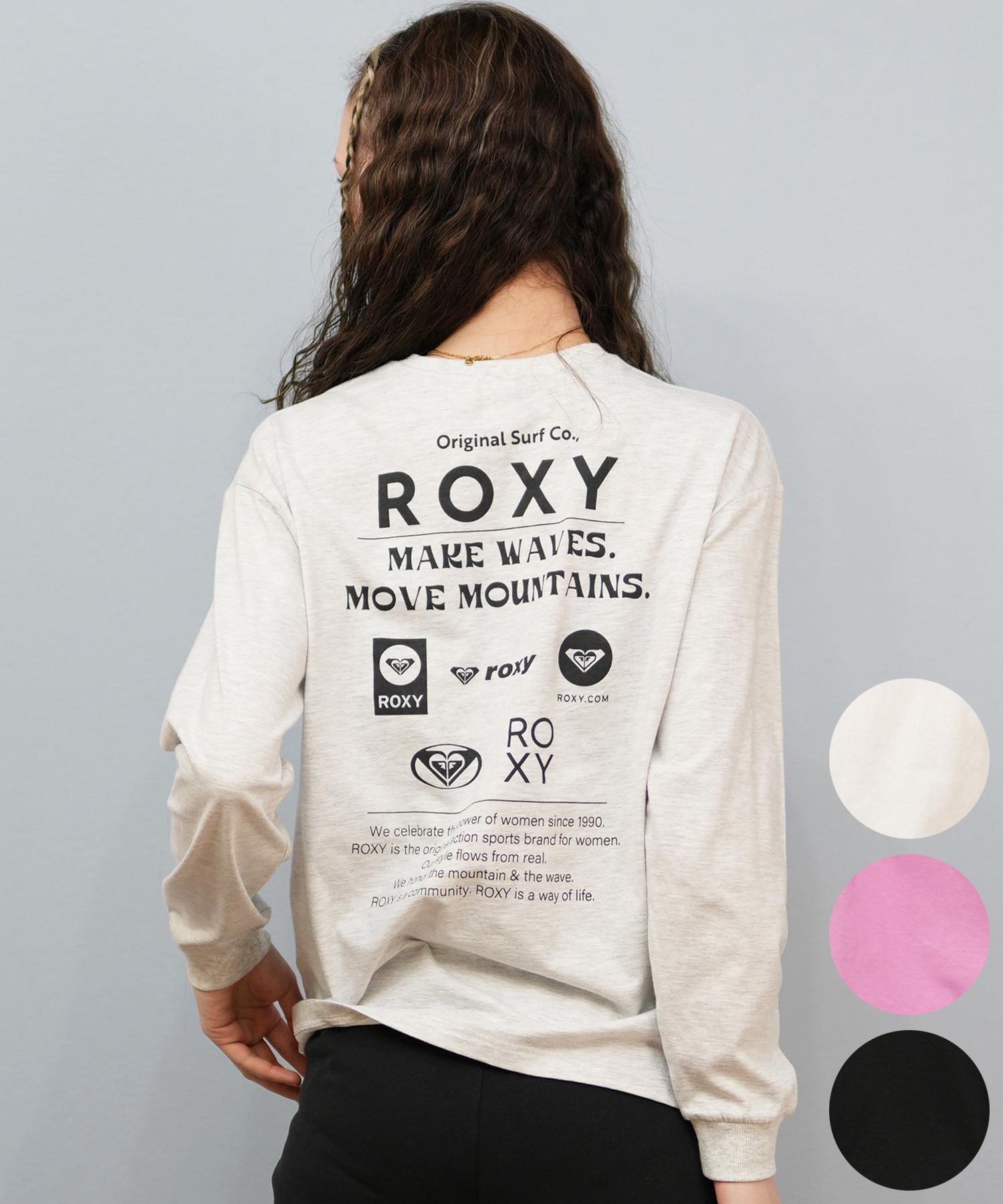ROXY ロキシー 長袖 Tシャツ ロンT レディース バックプリント ロゴ