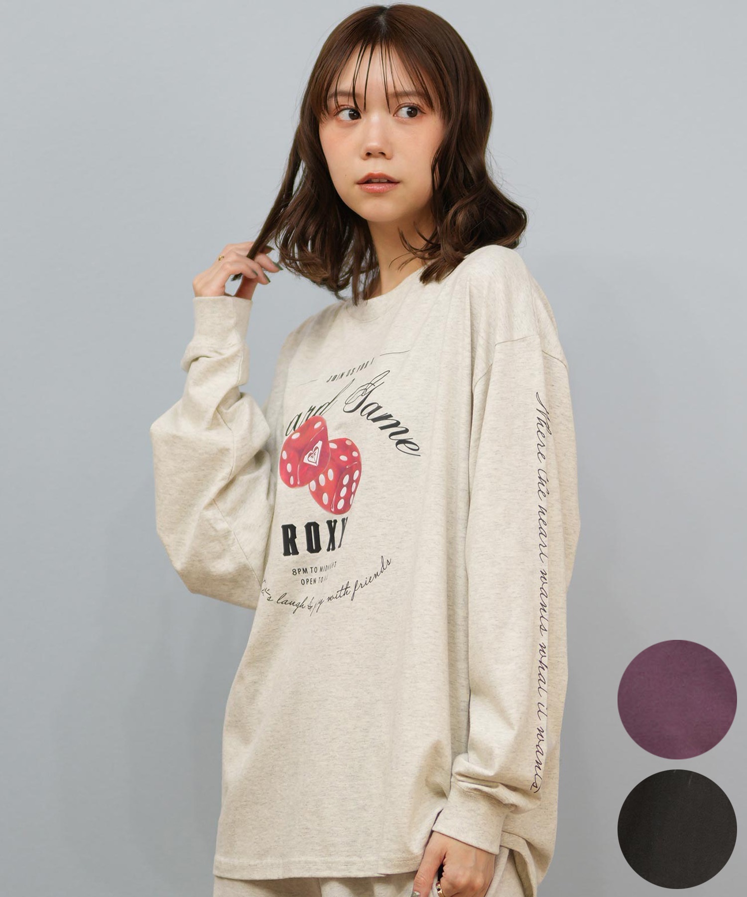 ROXY ロキシー 長袖 Tシャツ ロンT レディース ロゴ BOARD GAME NIGHT