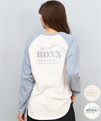 ROXY ロキシー 長袖 Tシャツ ロンT レディース シンプル SUNSET CHASER RAGLAN ロンT RLT254629M(BEG-M)
