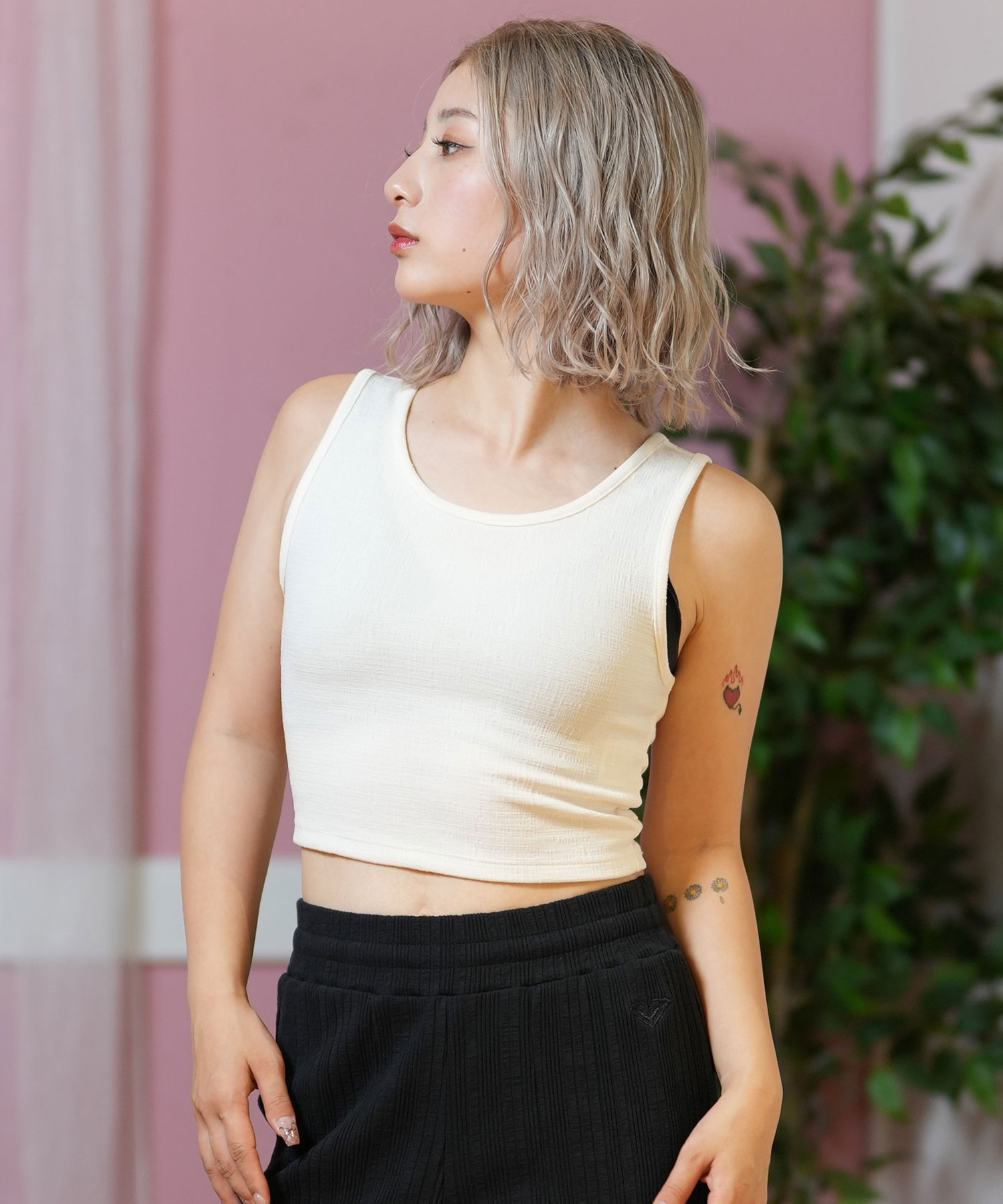 ROXY ロキシー タンクトップ レディース クロップド丈 GOOD