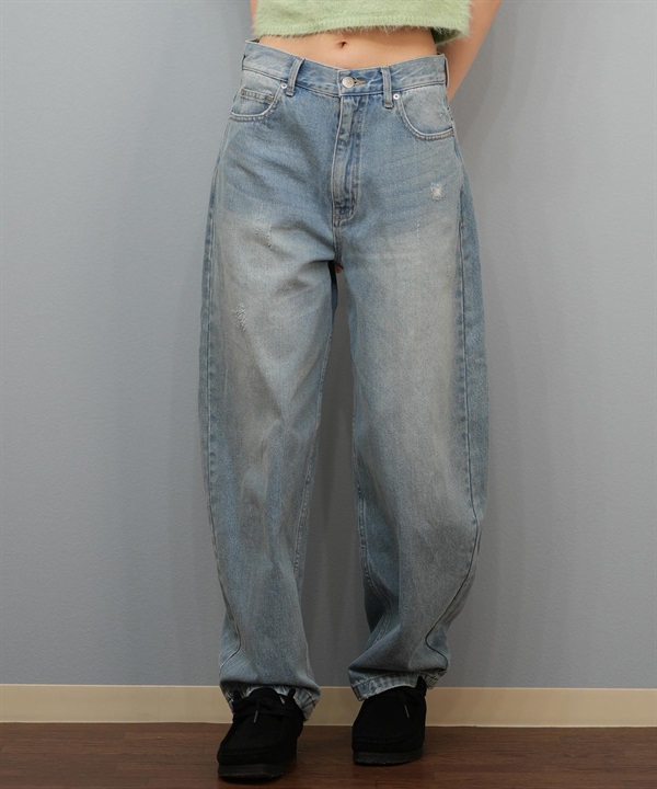 ROXY ロキシー ロングパンツ レディース デニム パンツ Gパン ハイウエスト ワイドシルエット RPT254016