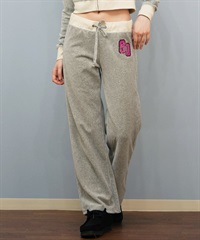 ROXY ロキシー × MANA ロングパンツ レディース ベロア セットアップ対応 ROXY CRUISERS RPT254618T(GRY-M)