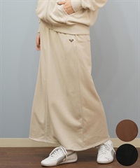 ROXY ロキシー スカート レディース ロングスカート シンプル ロゴ JIVY SKIRTS RSK254003(BLK-M)