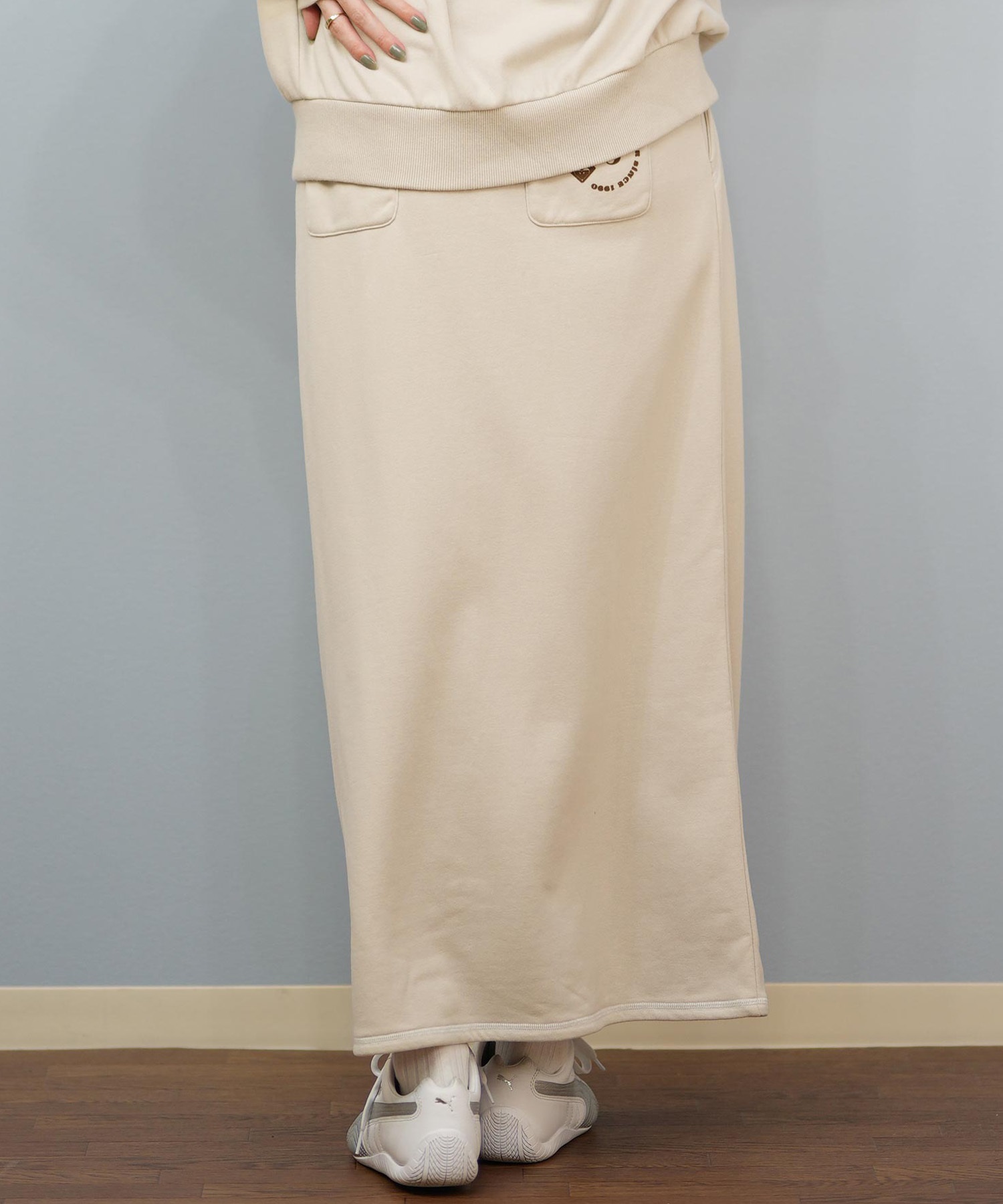 ROXY ロキシー スカート レディース ロングスカート シンプル ロゴ JIVY SKIRTS RSK254003(NAT-M)