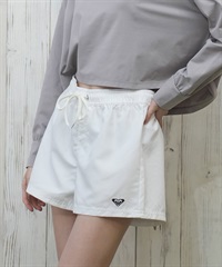 ROXY ロキシー 水着 レディース トランクス ボードショーツ ショートパンツ ワンポイント ロゴ 水陸両用 RBS255011(WHT-S)