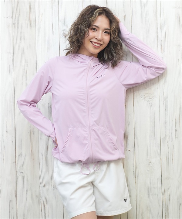 ROXY ロキシー 水着 ラッシュガード ジップアップ パーカー レディース UVカット 接触冷感 速乾 軽量 AURORA RLY251029