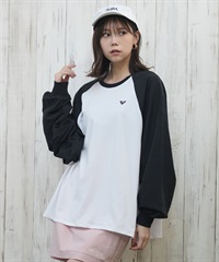 ROXY ロキシー ラッシュガード 水着 レディース 長袖 ラグラン ロンT 水陸両用 UVカット LA PALMA RLY251031(BBK-M)