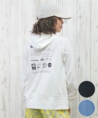 ROXY ロキシー ラッシュガード レディース パーカー ジップアップ 長袖 水陸両用 UVカット HISTORICAL LOGO HOODIE RLY251032