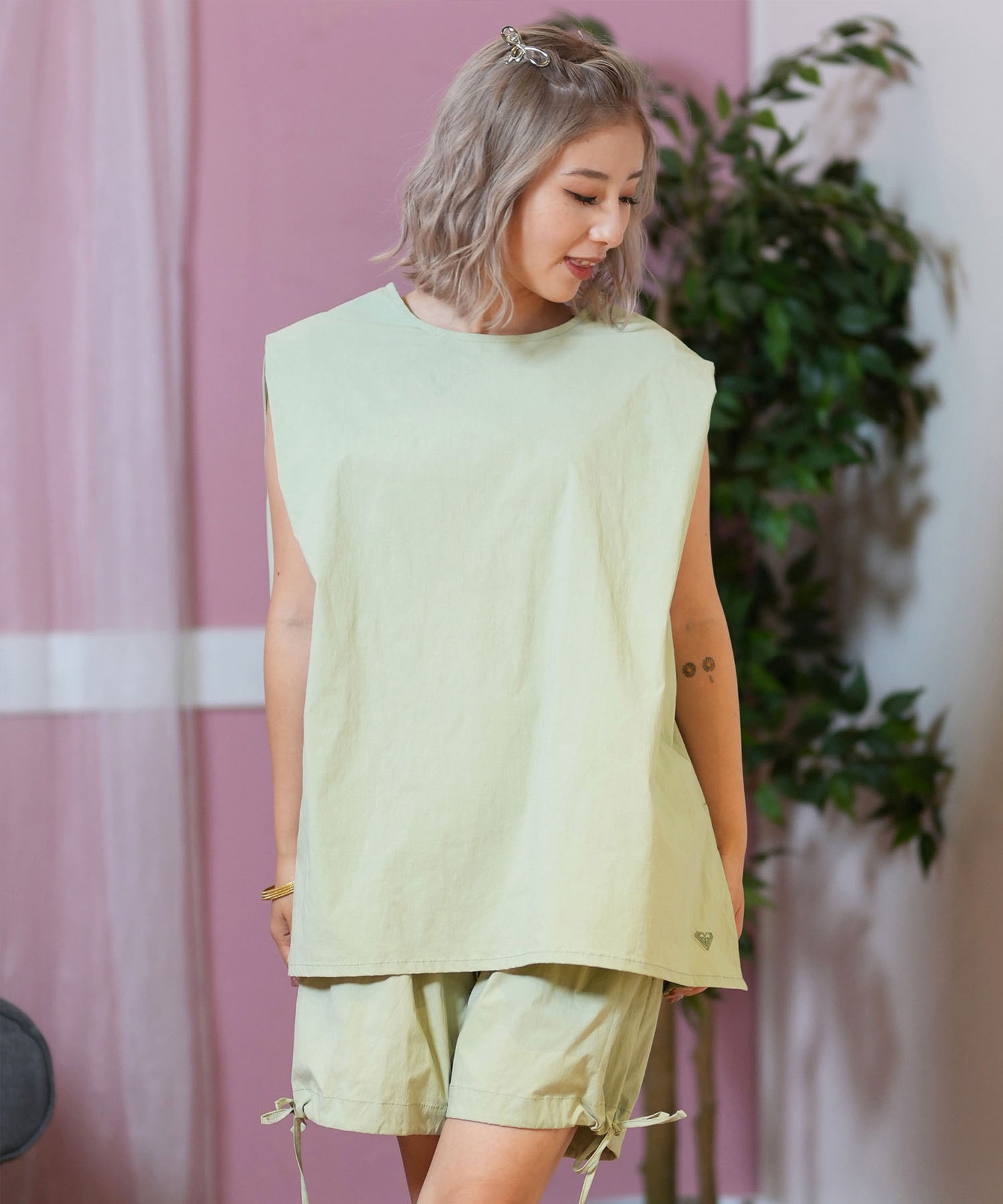 ロキシーセットアップ水着 ROXY ロキシー 水着 ラッシュガード セットアップ レディース タンク