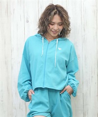 ROXY ロキシー ラッシュガード レディース パーカー ジップアップ 長袖 水陸両用 UVカット SEASIDE BLUE RLY251049