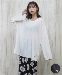 ROXY ロキシー 水着 ラッシュガード 長袖 Tシャツ ロンT レディース Vネック カットソー 水陸両用 UVカット TIDAL CREST RLY251050