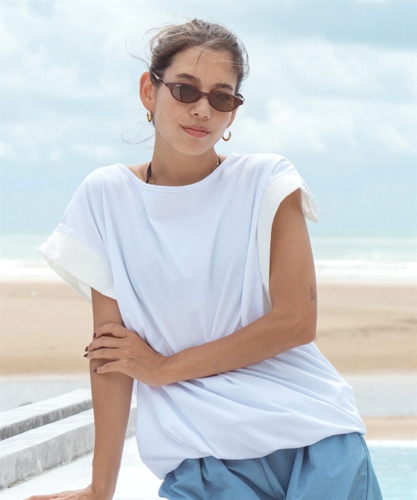 ROXY ロキシー 水着 レディース ラッシュガード 半袖 Tシャツ 水陸両用 UVカット GRAN CANARIA RLY251053