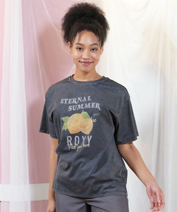 ROXY ロキシー 水着 レディース ラッシュガード 半袖 Tシャツ 水陸両用 UVカット 速乾 耐塩素 SQUEEZE THE DAY RLY252019