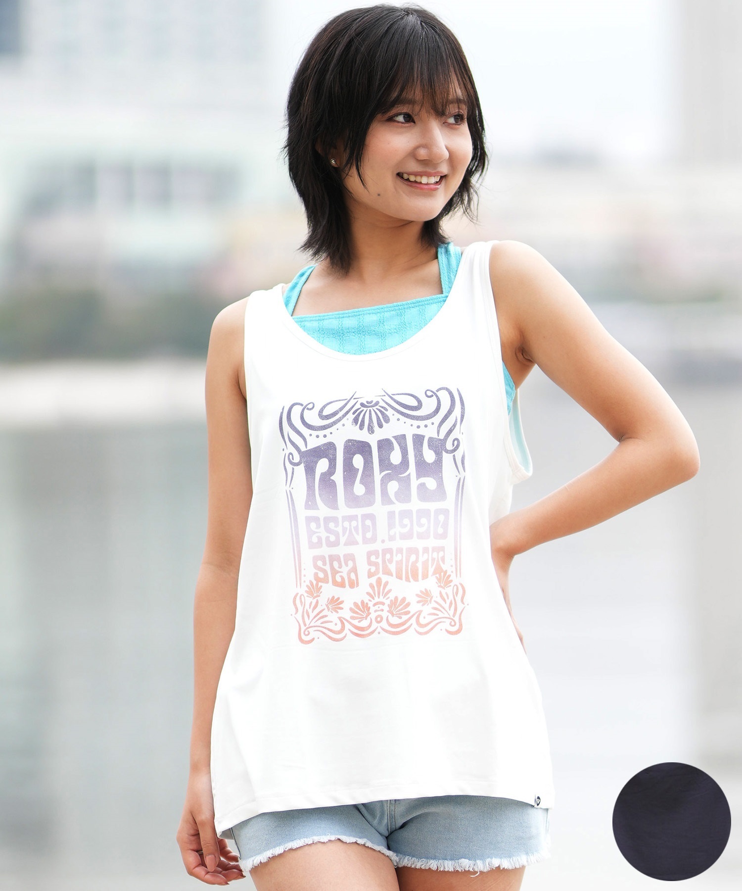 梨花様　新品　タグ付き　ロキシー　水着　ラッシュガード ROXY ラッシュガード SIMPLY BOTANICAL LOG/ロキシーボタニカル