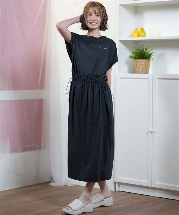ROXY ロキシー ワンピース レディース ロゴ ワンポイント 無地 水陸両用 RLY252618T