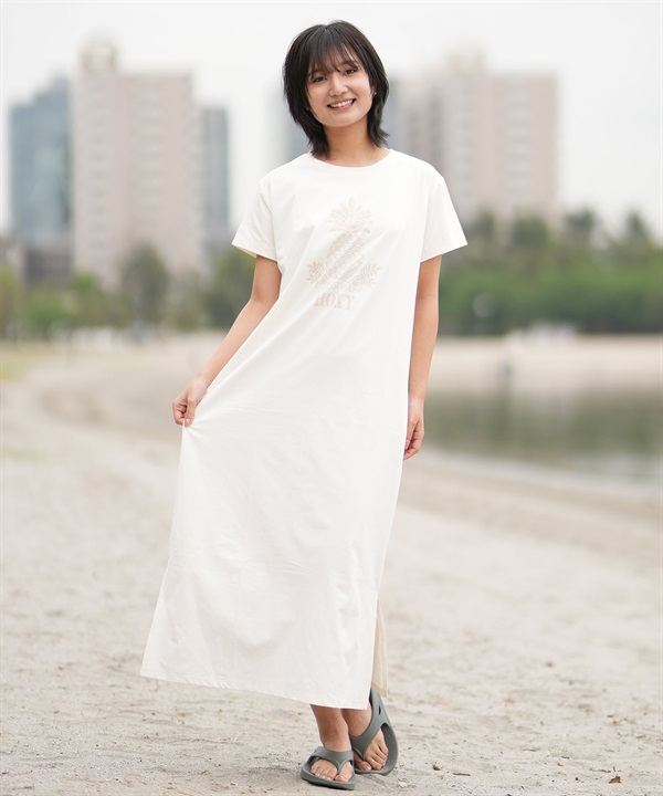 ROXY ロキシー 水着 ラッシュガード ワンピース レディース 水陸両用 半袖 FARM ROXY DRESS RLY252621T