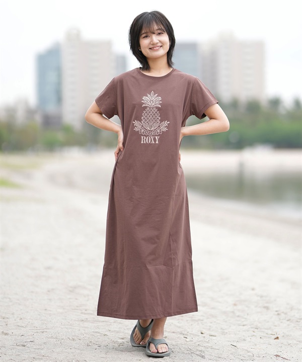 ROXY ロキシー 水着 ラッシュガード ワンピース レディース 水陸両用 半袖 FARM ROXY DRESS RLY252621T