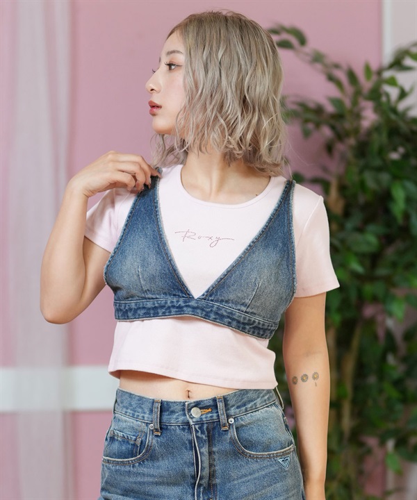 ROXY ロキシー デニムビスチェ レディース セットアップ対応 RBR251068