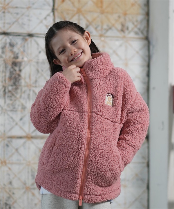ROXY ロキシー アウター キッズ ジュニア 子供 ボア ジャケット 撥水加工 中綿 MINI BELLIS BOA JACKET TJK254081