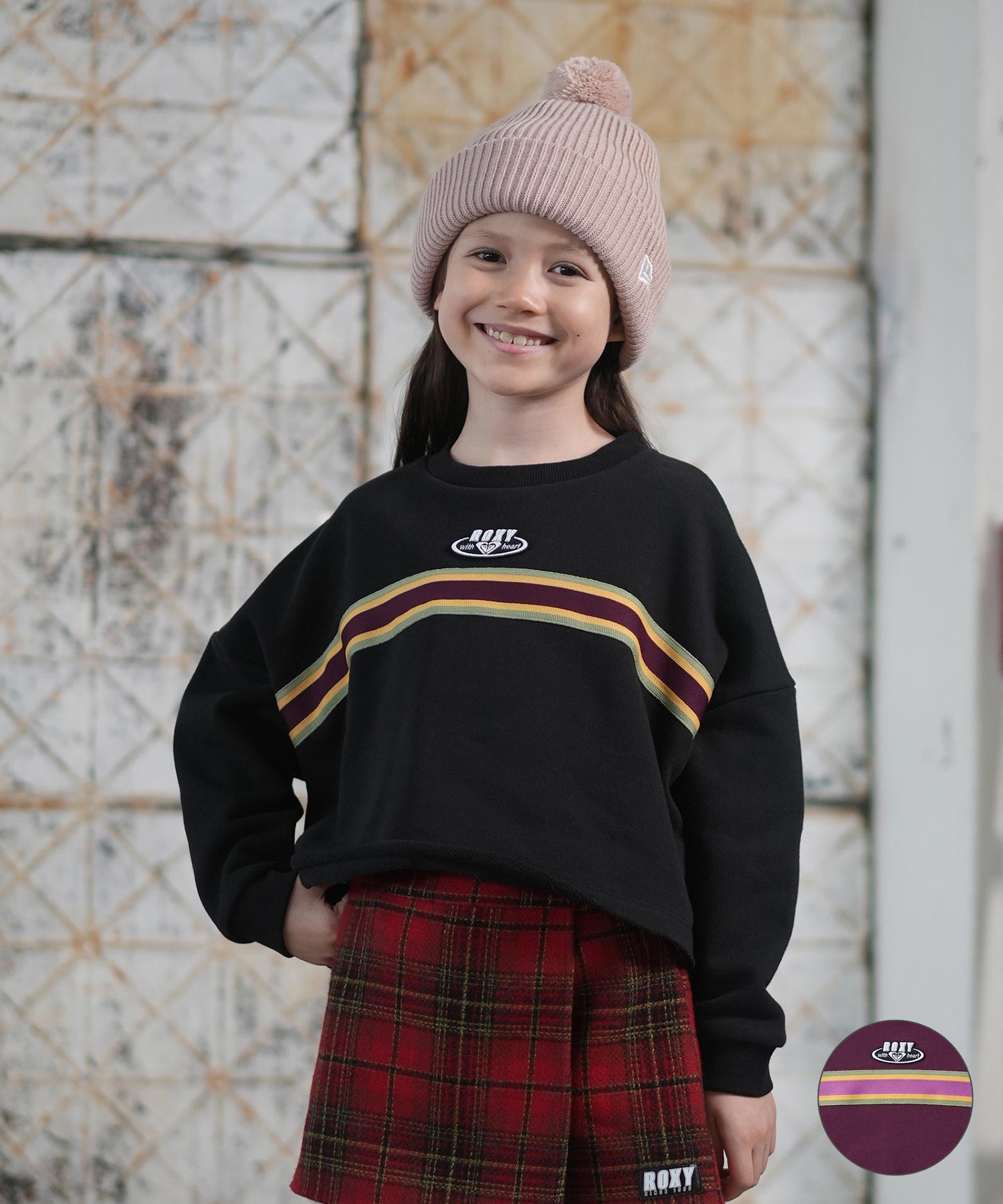 ROXY ロキシー トレーナー スウェット キッズ ジュニア 子供 ショート