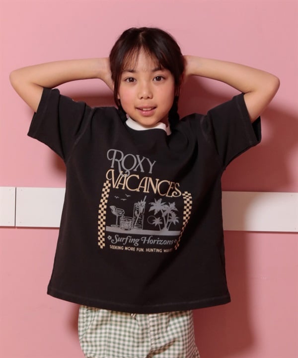 ROXY ロキシー 半袖 Tシャツ キッズ ジュニア MINI SEEKING MORE FUN TST251118