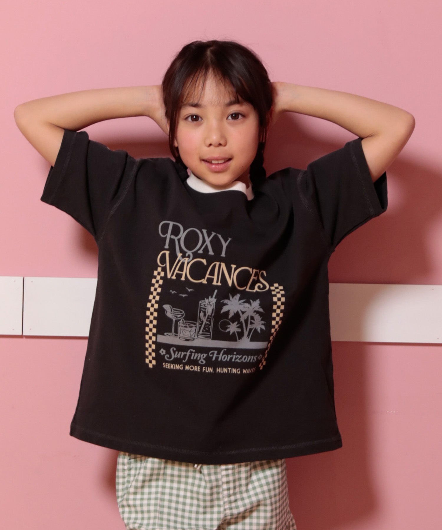 ROXY ロキシー 半袖 Tシャツ キッズ ジュニア MINI SEEKING MORE FUN