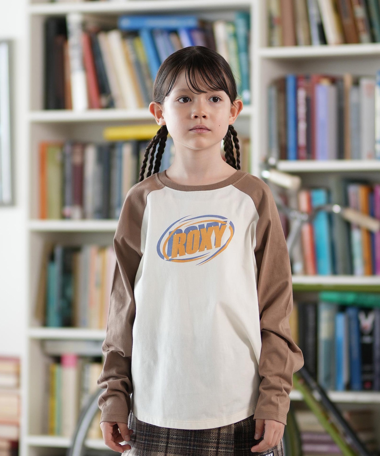 ROXY ロキシー 長袖 Tシャツ ロンT キッズ ジュニア 子供 ラグラン